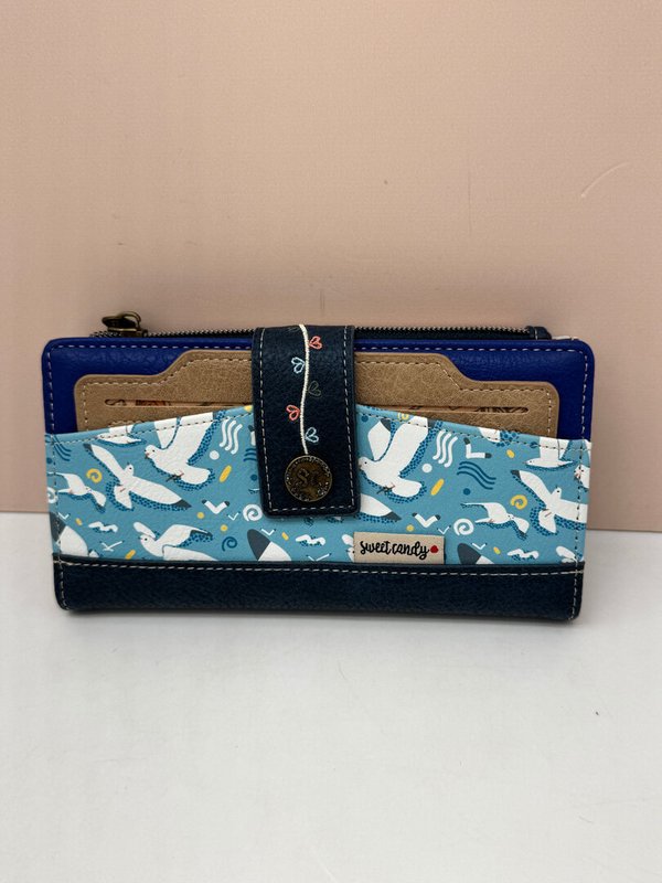 Cartera Tarjetero Extraible Sweet Candy Azul