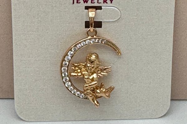 Colgante Luna con Angel