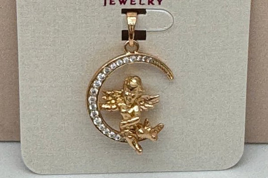 Colgante Luna con Angel