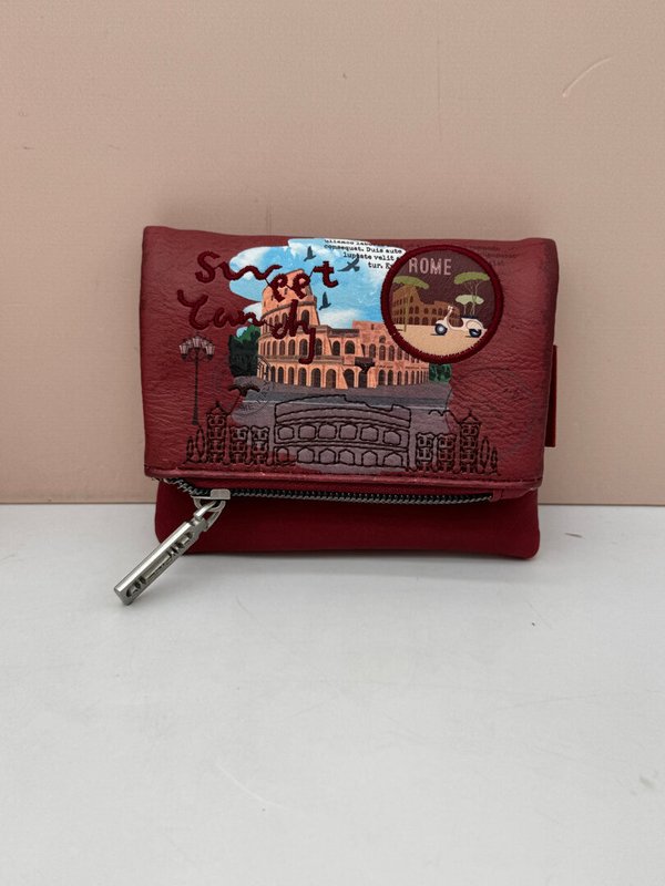 Sweet Candy Cartera Tarjetero con Solapa Rojo