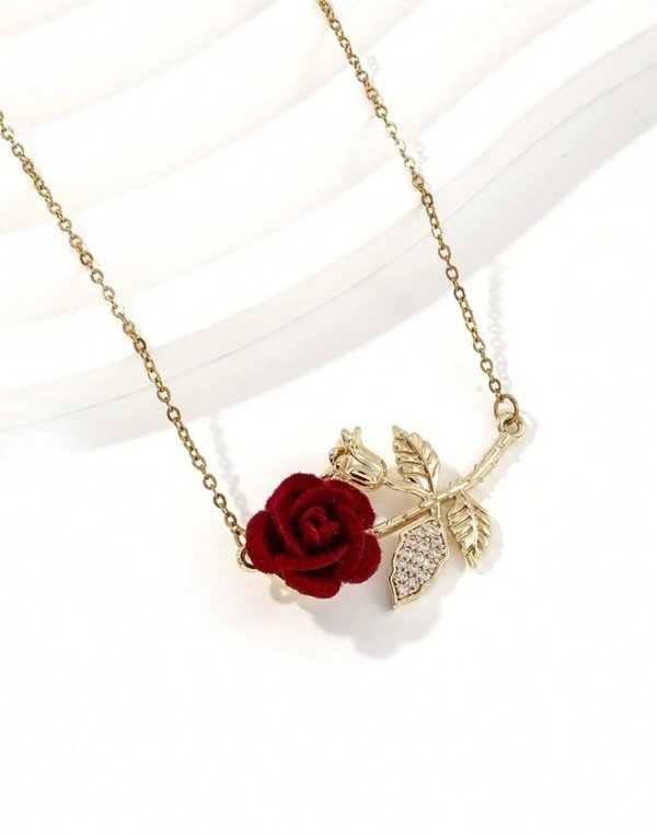 Colgante Gargantilla Rosa