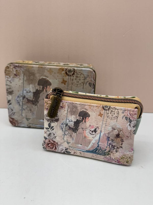 Monedero Triple con Caja de Lata Sweet Candy Clohé