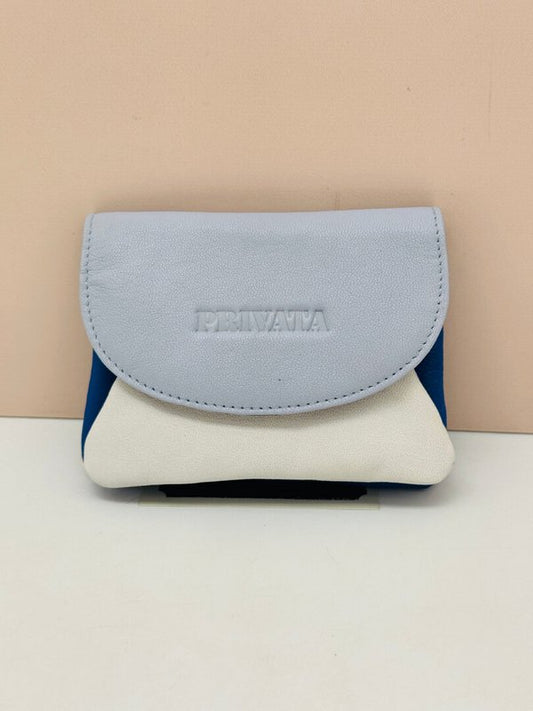 Monedero Azul con Solapa Privata
