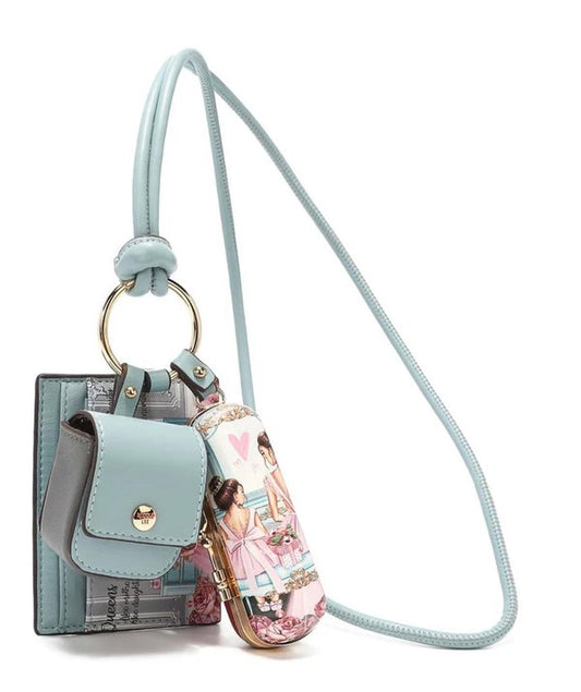 Juego de Accesorios 3 Piezas (Tarjetero, Funda para Auriculares y Estuche Labial) Nicole Lee