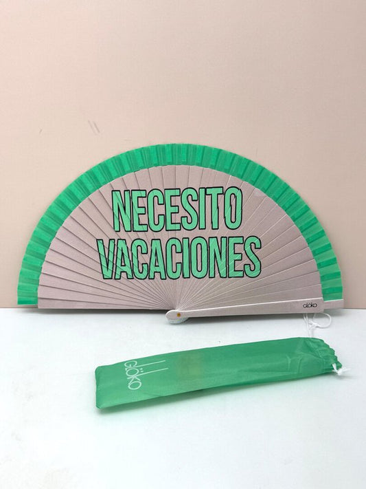 Abanico Gokko Necesito Vacaciones