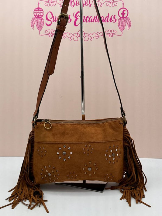 Bolso Bandolera Piel Vuelta Camel