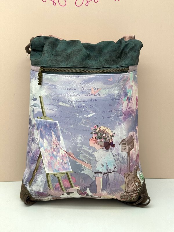 La Mochila Saco de Cuerdas Sweet Candy Lila