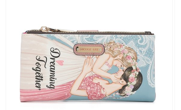 Cartera Plegable de 2 Piezas (Bloqueo RFID) Dreaming Together Nicole Lee