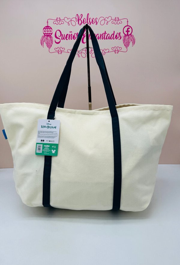Bolsa de Lona Grande "Ohana & Blue" de Stitch