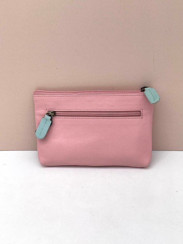 Monedero Rosa Dos Cremalleras Privata