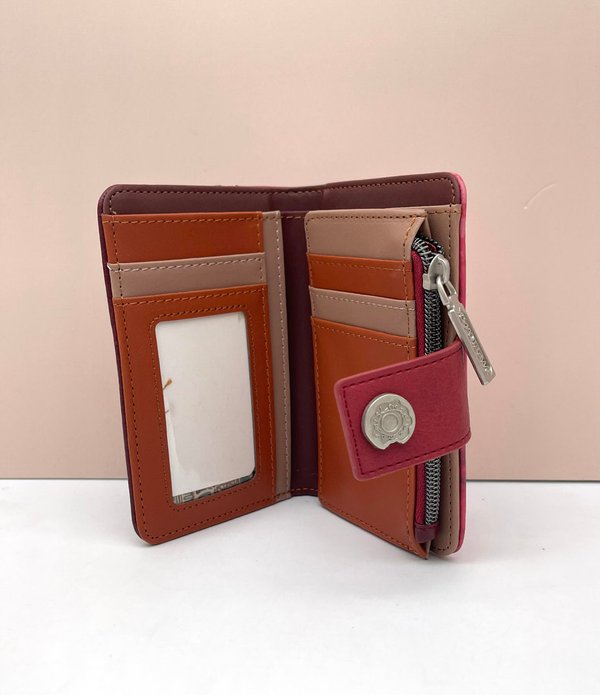 Cartera Billetera Bordada Sweet Candy Home Happy (Marrón)