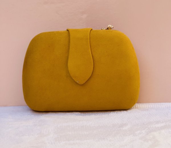 Bolso de Fiesta Mostaza