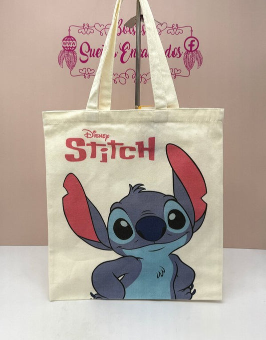 Bolsa Tela Algodón Disney Stitch