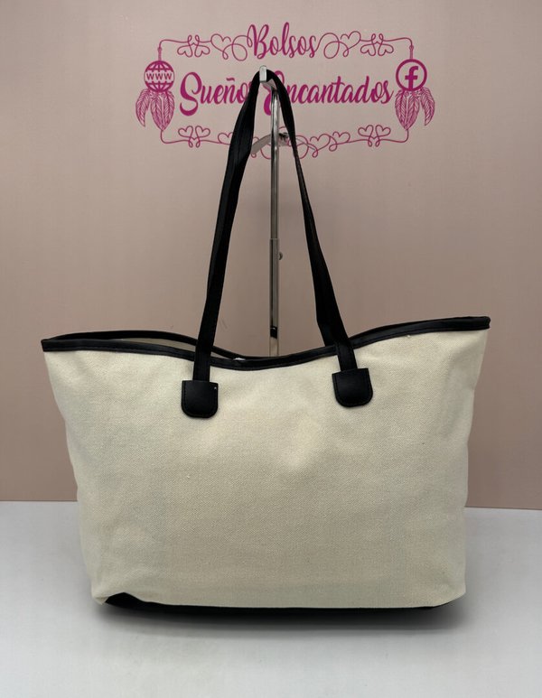 Bolsa de Tela Loneta Shopping Mickey