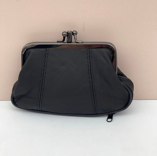 Monedero Cierre Clip Negro