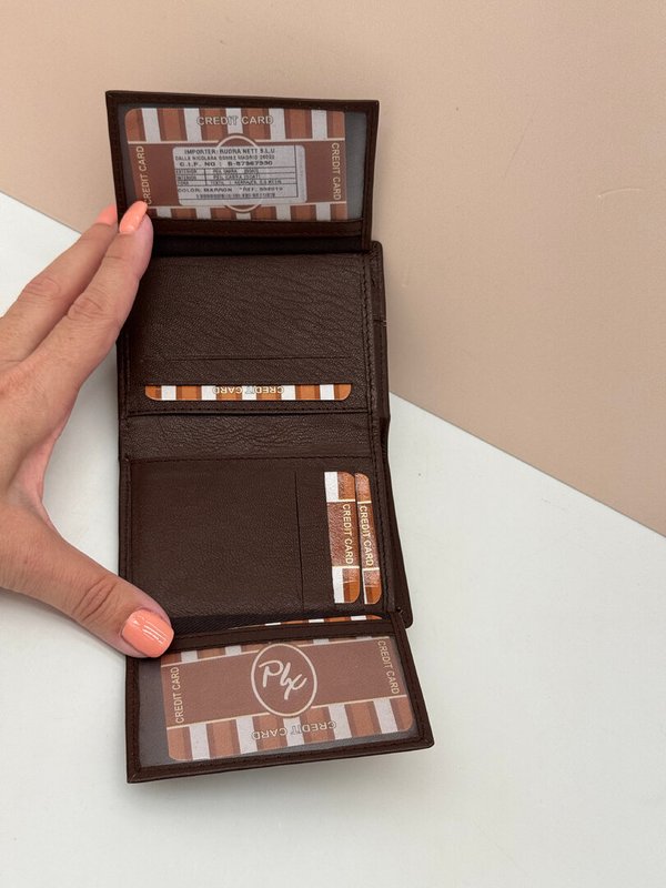 Billetero con Broche y Monedero Caballero