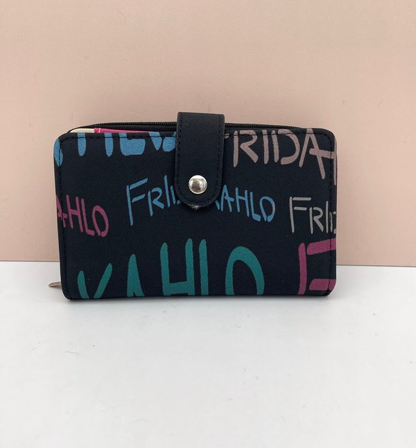 Cartera Frida Kahlo Graffiti (Letras Bordadas)