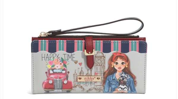 Cartera Plegable Larga Nikky "Good Time Happy Time"