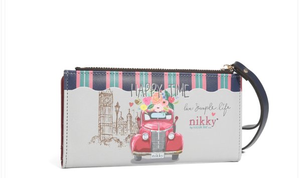 Cartera Plegable Larga Nikky "Good Time Happy Time"