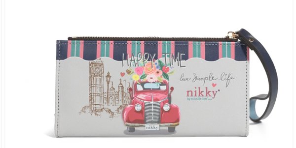 Cartera Plegable Larga Nikky "Good Time Happy Time"