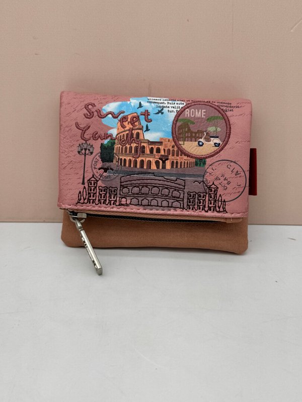 Sweet Candy Cartera Tarjetero con Solapa Rosa