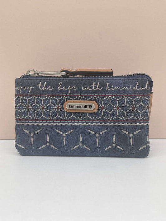 Monedero Bordado Triple Compartimento Kimmidoll
