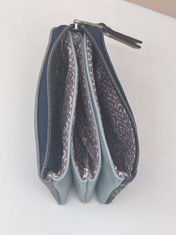 Monedero Bordado Triple Compartimento Kimmidoll