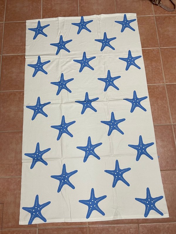 Toalla Grande de Algodon Estampado Estrellas