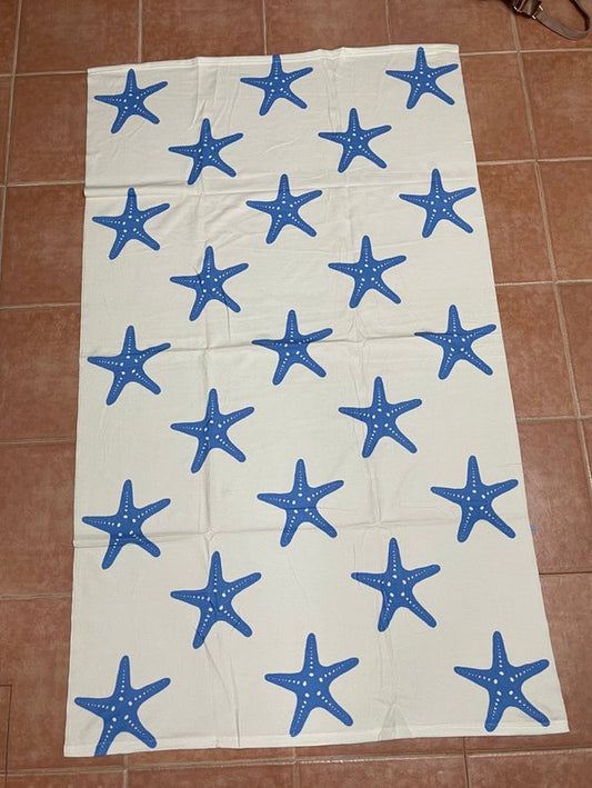 Toalla Grande de Algodon Estampado Estrellas