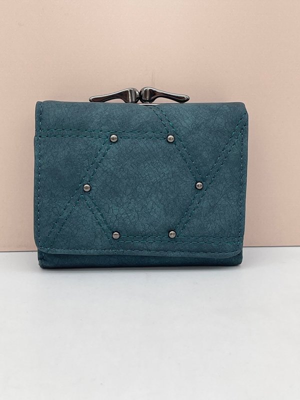 Cartera Verde Tachuelas