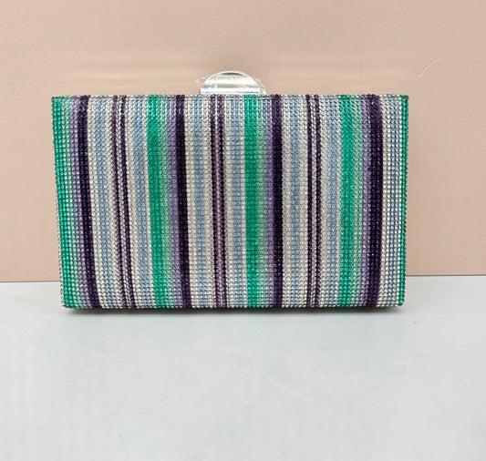Bolso de Fiesta Lineas Verticales Colores