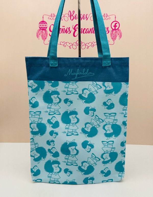 Bolso Tote Mafalda Azul