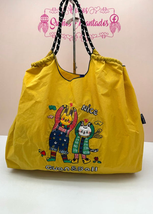 Bolsa Grande Multifuncional Mostaza