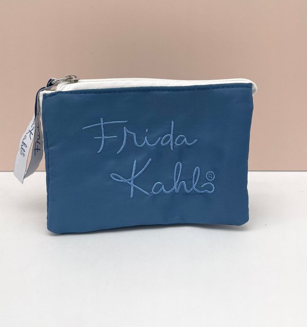 Monedero Triple Compartimento Bordado Frida