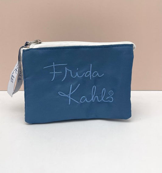 Monedero Triple Compartimento Bordado Frida