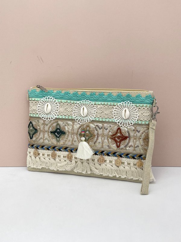 Cartera Árabe Turquesa