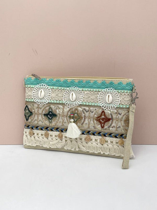 Cartera Árabe Turquesa