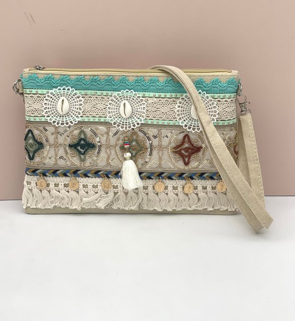 Cartera Árabe Turquesa