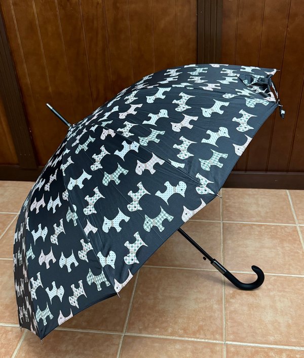 Paraguas Negro Maxi Perritos de Colores
