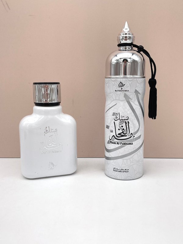 Kit Perfume Árabe con Body Spray de Perfume Muskal Fakhama