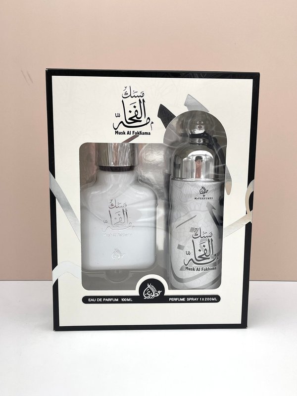 Kit Perfume Árabe con Body Spray de Perfume Muskal Fakhama