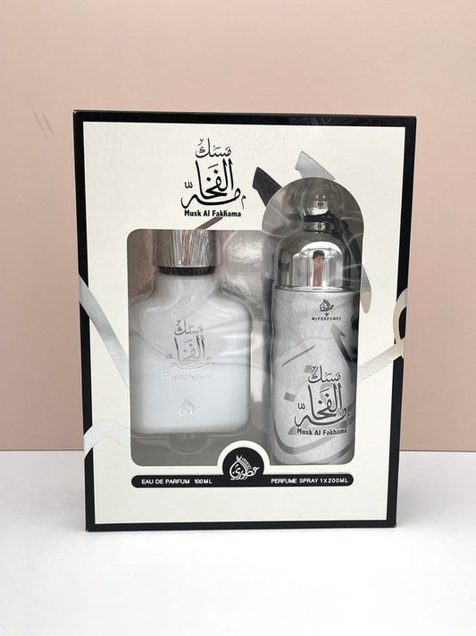 Kit Perfume Árabe con Body Spray de Perfume Muskal Fakhama
