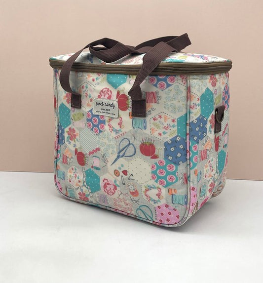 Nevera / Bolsa Térmica Sweet Candy Grande, Estampado Cuadros de Colores