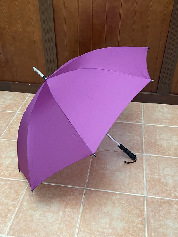 Paraguas Automñatico con Luz LED y Linterna (Granate)