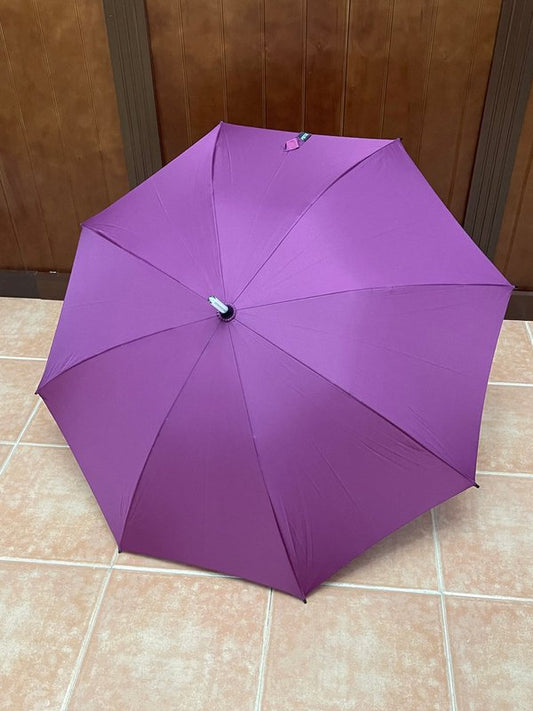 Paraguas Automñatico con Luz LED y Linterna (Granate)