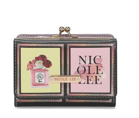 Cartera Triple Compacta con Bloqueo RFID "Amor Fuera de Cuadro" Nicole Lee