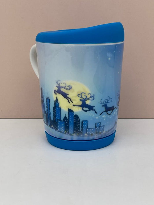 Taza Renos con Base y Tapa de Silicona