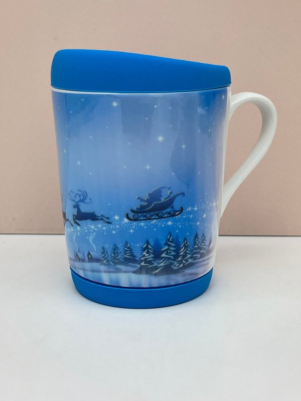 Taza Renos con Base y Tapa de Silicona