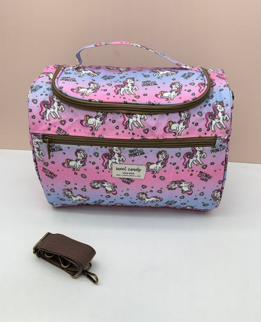 Nevera Térmica Plastificada con Cinta para Carro Colección Unicornio