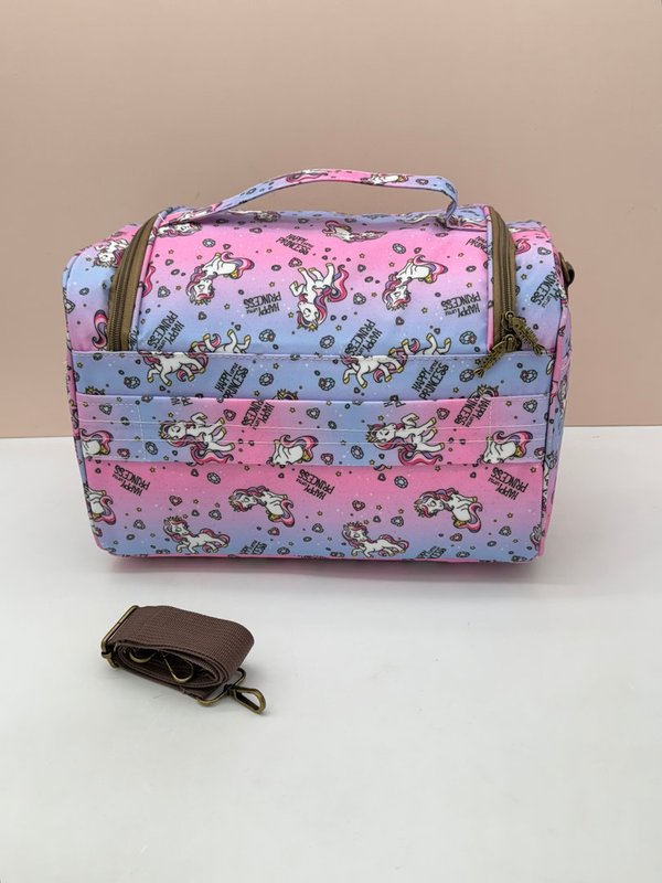 Nevera Térmica Plastificada con Cinta para Carro Colección Unicornio